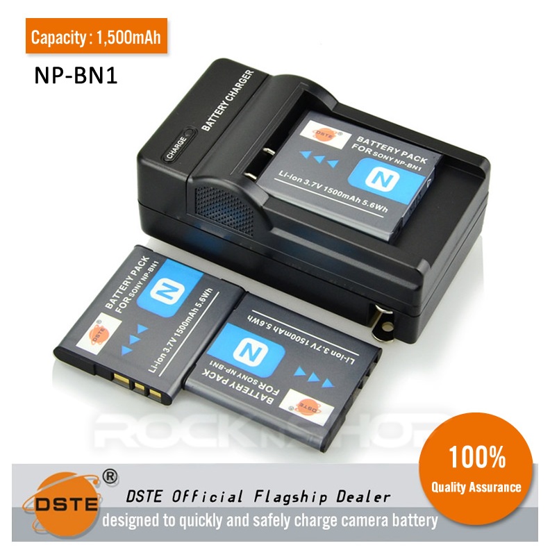 DSTE NP-BN1 NPBN1 Replacement Battery or Charger for Sony W310 W810 ...