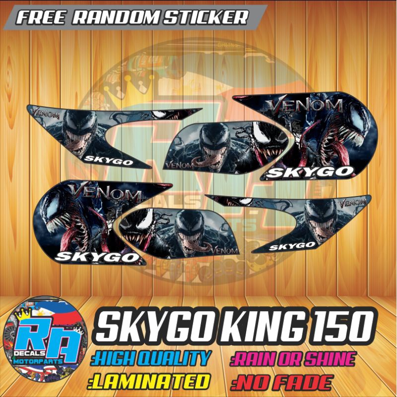 Skygo King 150 Venom Decals | Shopee Philippines