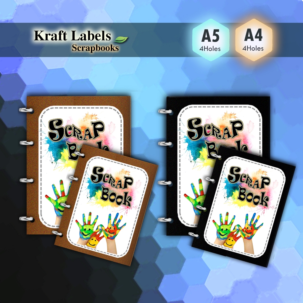 Scrapbook Ring Bind Kraft/Black (A4/A5) 25s Shopee Philippines