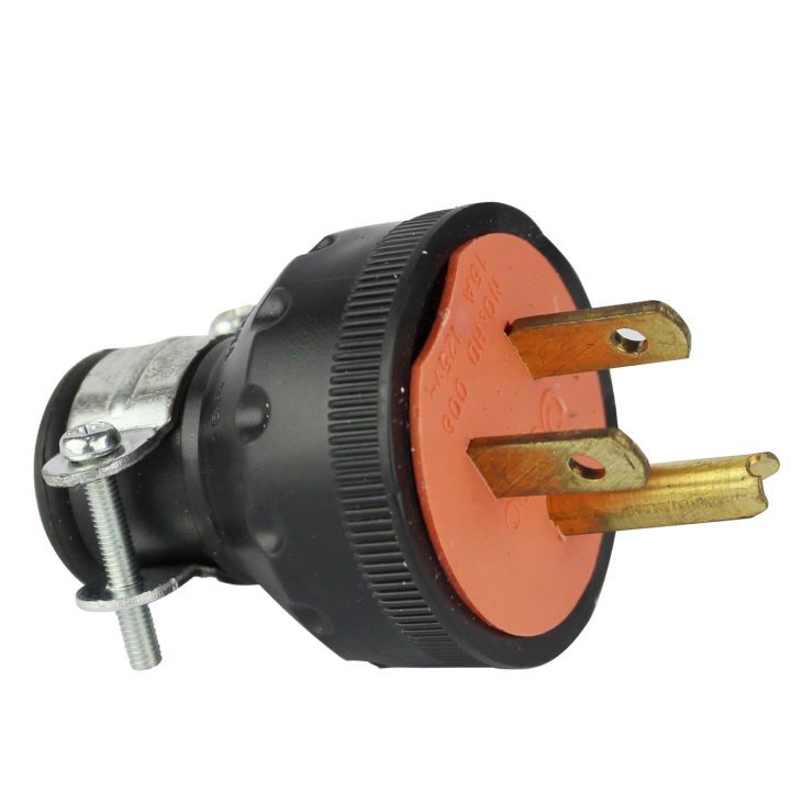AMASCO HEAVY DUTY Parallel Ground Rubber Plug With Clamp 15A (GD-35 3P ...