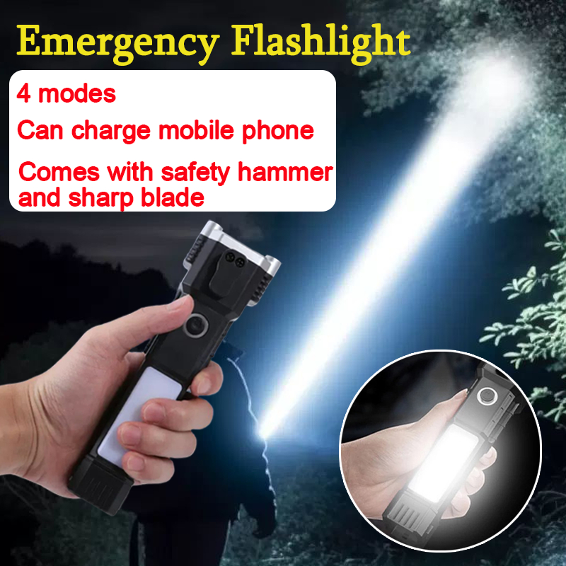 Super Bright Flashlight Rechargeabl Waterproof 4 Modes Emergency Light