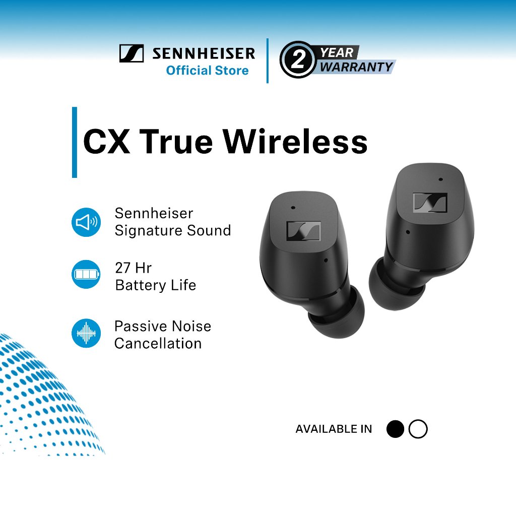 Sennheiser CX 200 True Wireless Earphones Black | Shopee Philippines