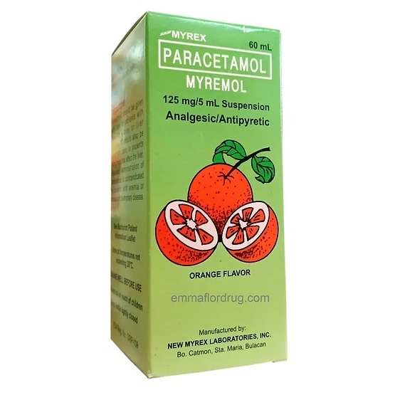 MYREMOL (Paracetamol 125mg/5ml Suspension) (60ml) | Shopee Philippines