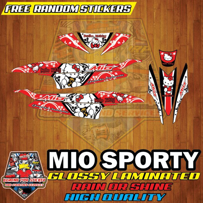 Mio Sporty Old Hello kitty Sticker Decals laminated | Shopee Philippines