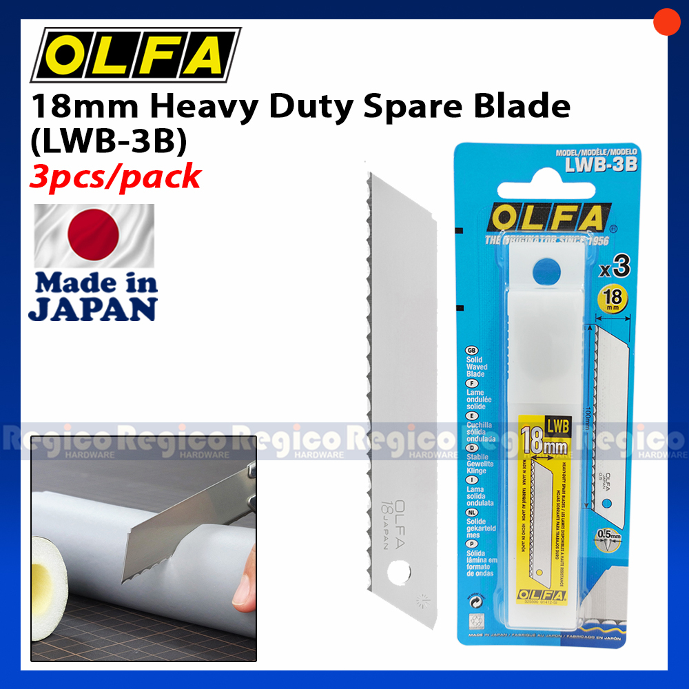 Olfa LWB-3B 18mm Heavy Duty Spare Blade Regico Hardware | Shopee ...