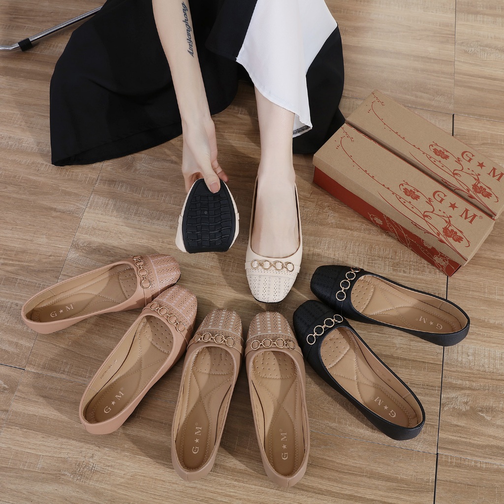 【WZD】Fashion Women Doll Shoes Office Flat Shoes Daily Loafer GM78-194