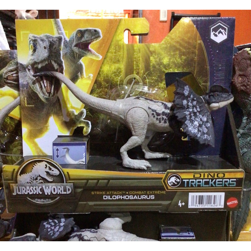 Mattel Jurassic World Dino Trackers Strike Attacks DILOPHOSAURUS ...