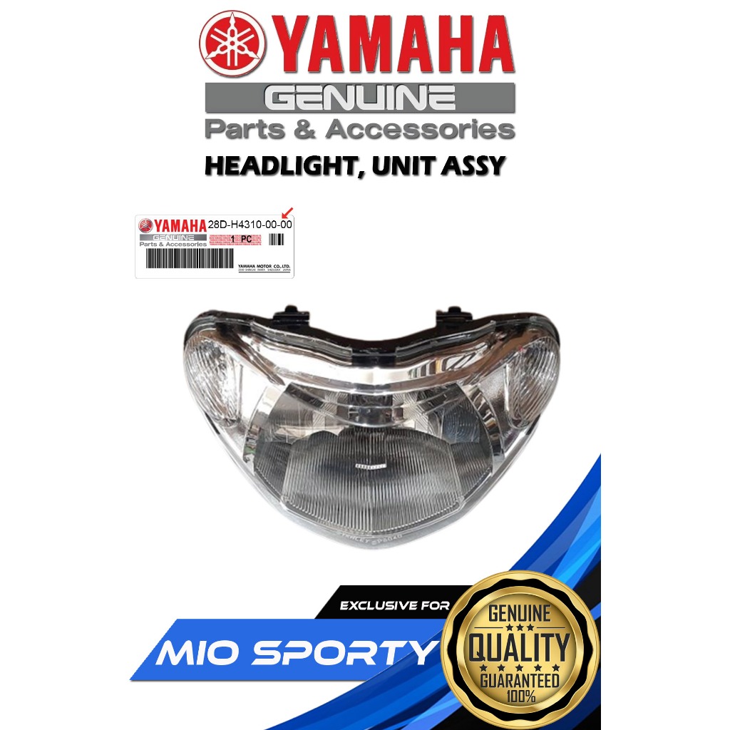 HEADLIGHT UNIT ASSY, MIO 115 SPORTY ( 28DH43100000 ) Shopee