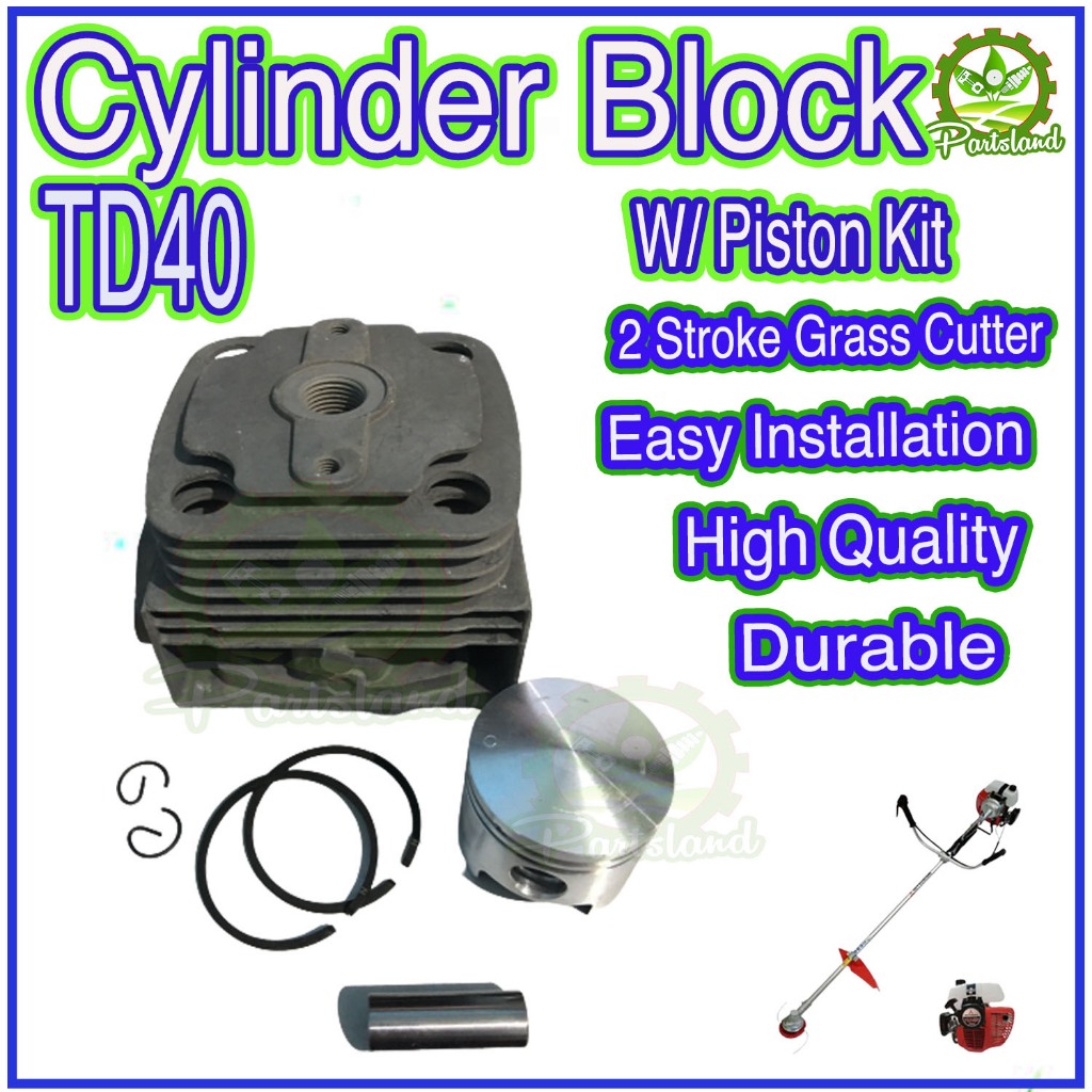 TD40 Cylinder Block with pin 11mm, ring 40mm use for Kawasaki TD40 ...