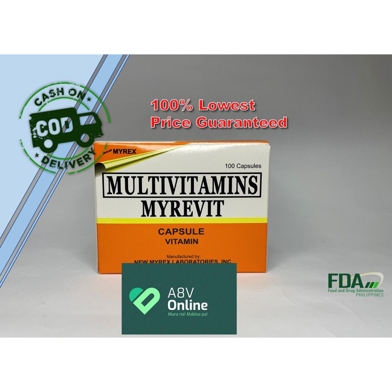 Multivitamins MYREVIT capsule 100's Shopee Philippines