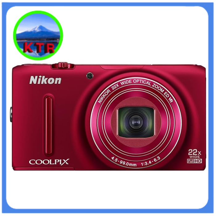 【Direct from Japan】Used Nikon Digital Camera Coolpix S9500 Optical 22 times  Zoom Wi-Fi Compatible Velvet Red S9500RD [日本二手攝像頭]尼康