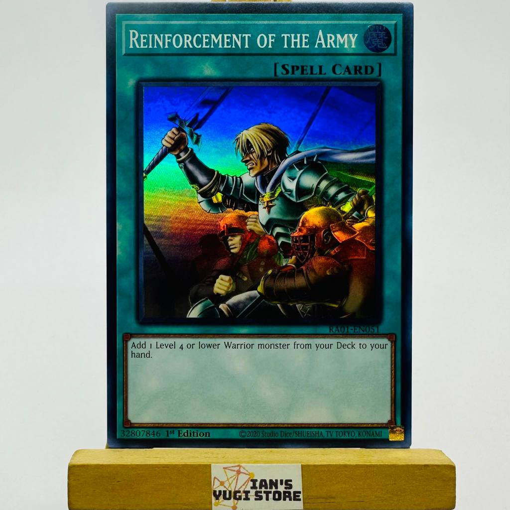 Yu-Gi-Oh! Reinforcement of the Army (Super Rare-RA01) | Shopee Philippines