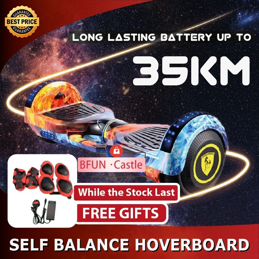 2024 Hoverboard Powerboard 6.5 Inch LED Light Self Balancing Balance