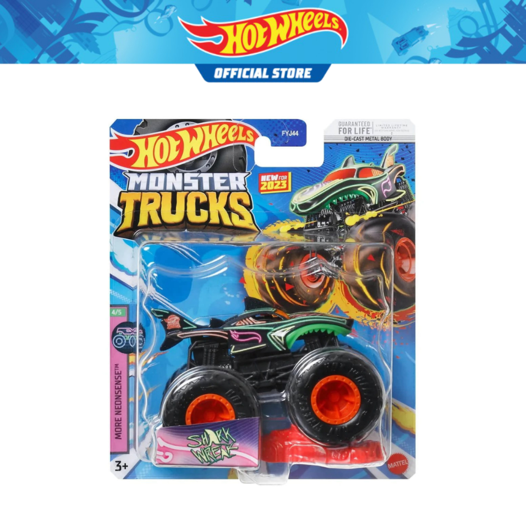 Hot Wheels Monster Trucks Shark Wreak 1:64 Scale Die-Cast Vehicle ...