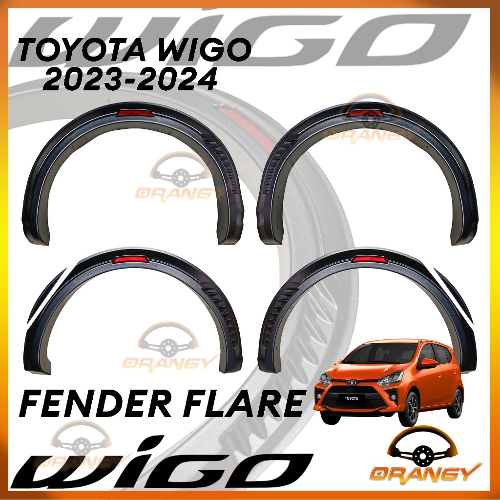 ALL NEW Toyota Wigo 2023 to 2025 Fender Flare with Reflector ( Car ...