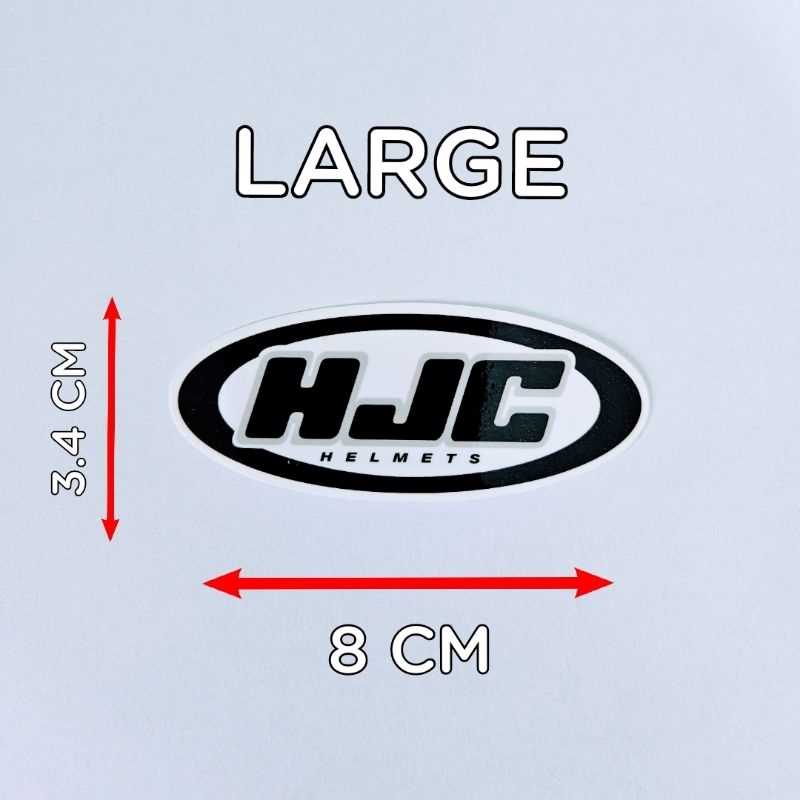 Hjc Logo Sticker Decal 