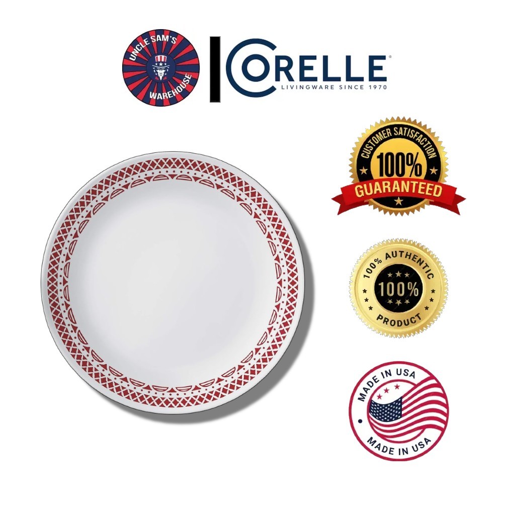 Corelle Cordoba Round Dinner Plate Per Piece (Size 10.25 Inch) Shopee