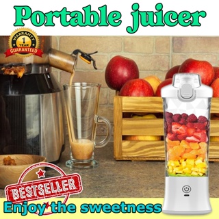 1pc 500ml Freshly Squeezed Fruit & Vegetable Portable Blender With Handheld  Juice Cup, 4000mah Rechargeable Personal Sized Blender With 304 Stainless  Steel 6-leaf Blade, Suitable For Smoothie