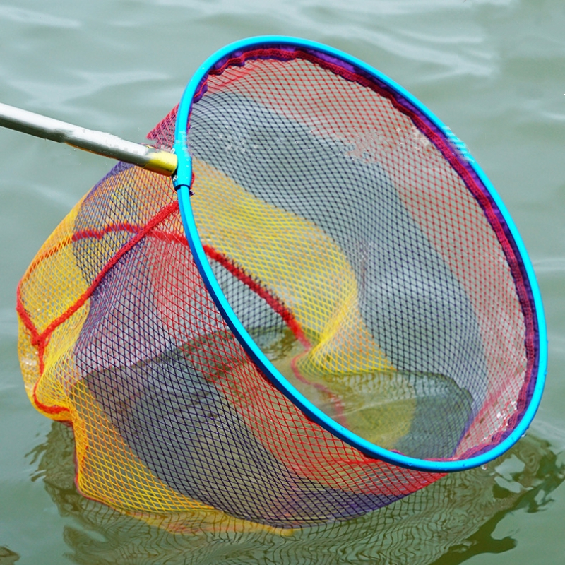 Aluminum Alloy Fishing Catching Net Coated Mesh Head Ultralight Nano ...