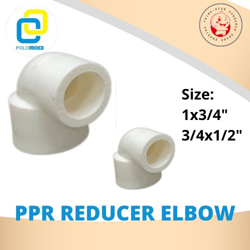 PPR Plain Reducer Elbow (1x3/4