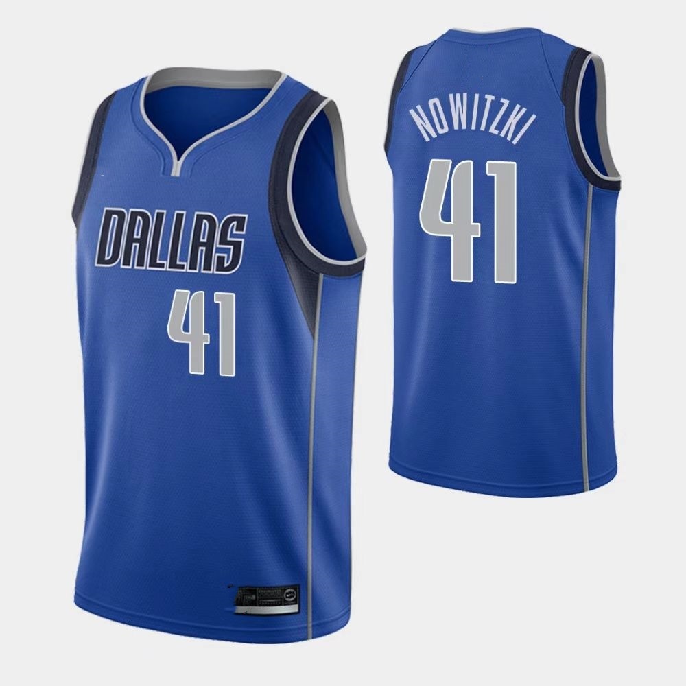 Men's Dallas Mavericks Dirk Nowitzki #41 Blue Jersey | Shopee Philippines