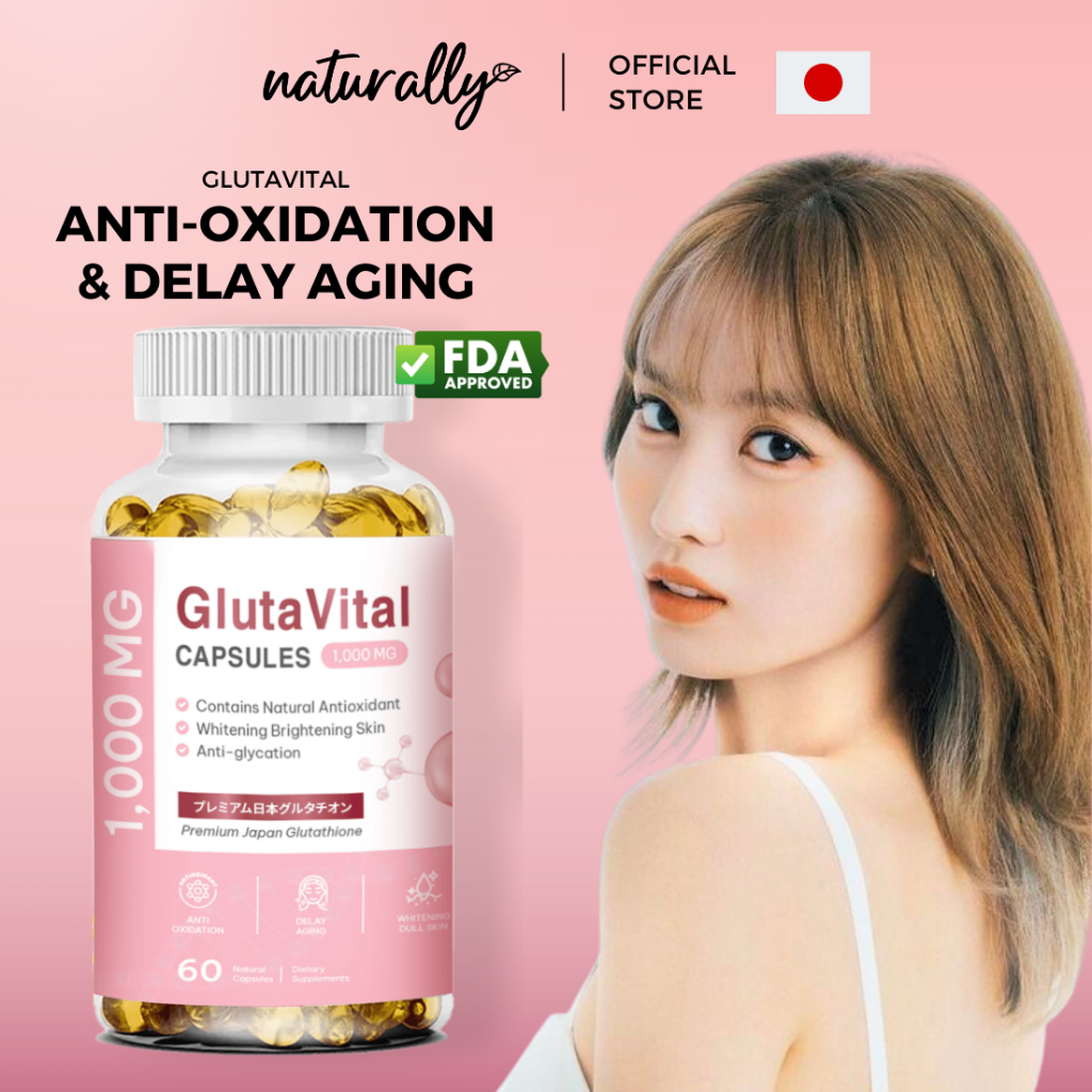 Glutathione Premium Japan 1000mg 60 capsules anti aging Whiten Skin ...