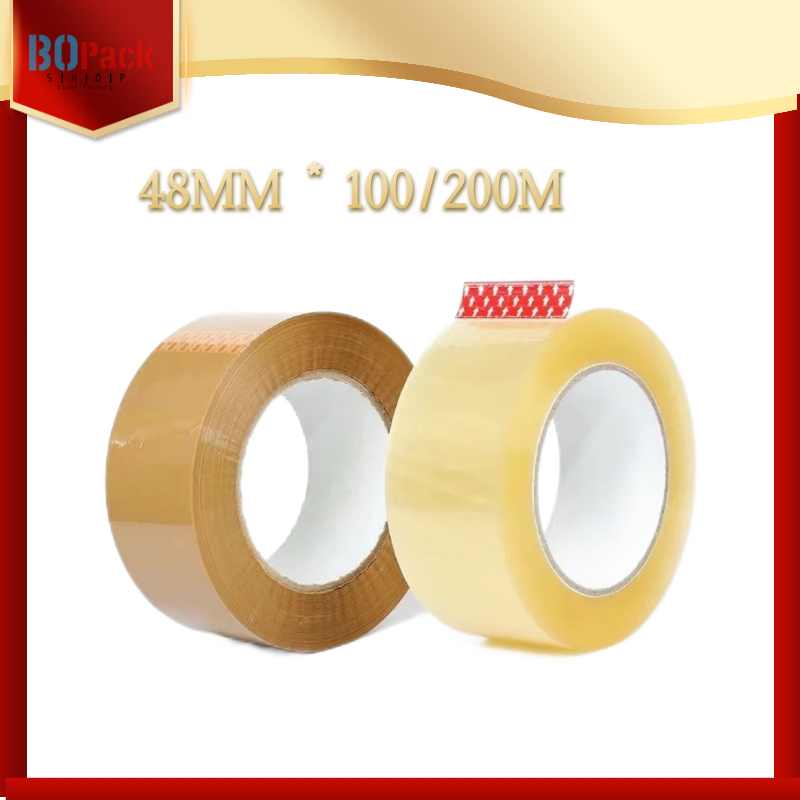 100m/200m Packaging tape clear(BOPP) 2inch(48mm) for sealing carton or