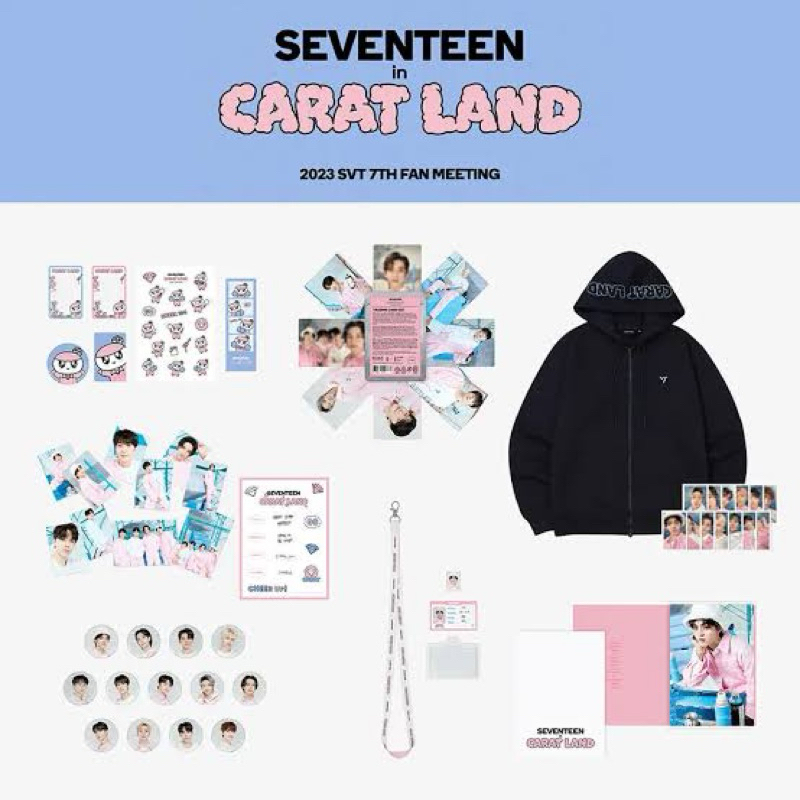 SEVENTEEN SVT Caratland 2023 Official Merch Hoodie Photocard Bongbongee