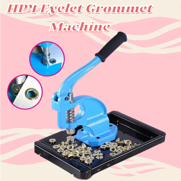 HP4 Eyelet Grommet Machine with Rolling Stand for Tarpaulin Banner (For