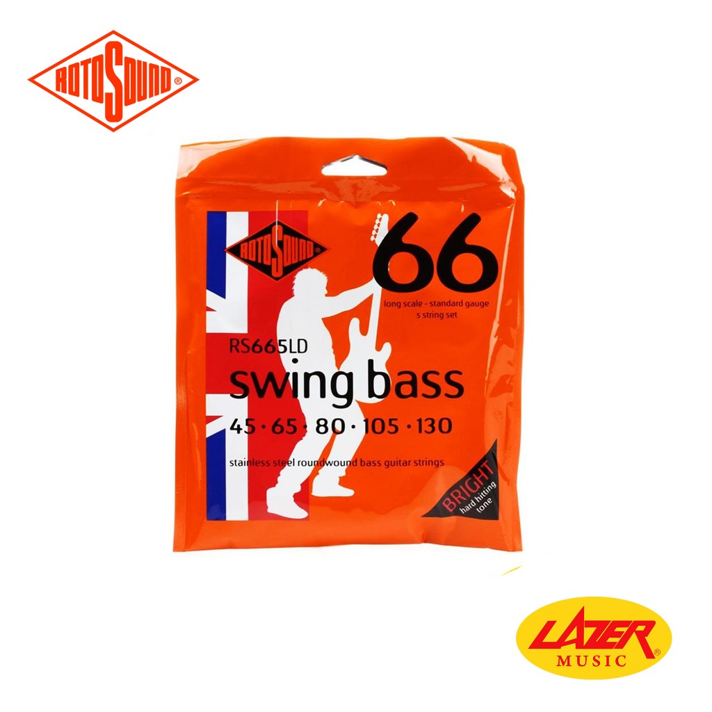 ROTOSOUND Set Bajo Eléctrico Swing Bass 5 45-130 Rs665Ld ROTOSOUND