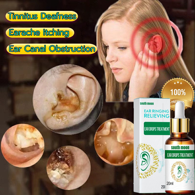 Tinnitus Liquid Ear Drops Ear Ache Infection Treatment Cleaning Liquid