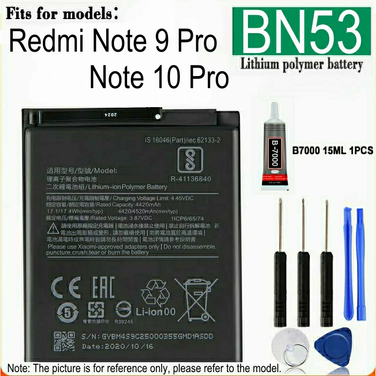 【cod】replacement Bn53 Battery For Redmi Note 9 Pro Note 10 Pro Battery Original Quality Shopee 4118