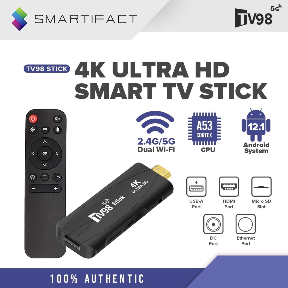 Smartifact MXQ Pro TV98 Stick Ultra HD 4K Smart TV Box Adobe Flash 10.1 ...