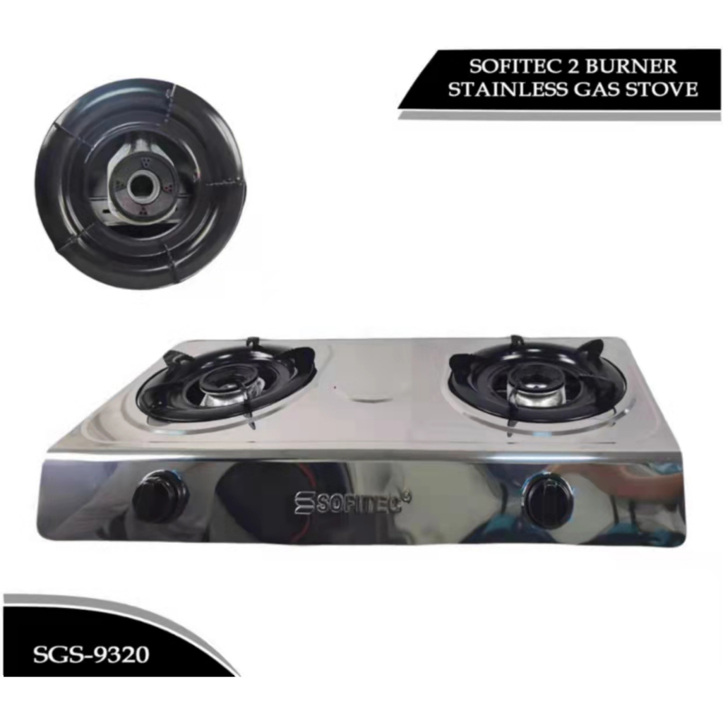 Kitchen Gas stove Heavy Duty Sofitec Double Burner Gas Stove Stainless ...