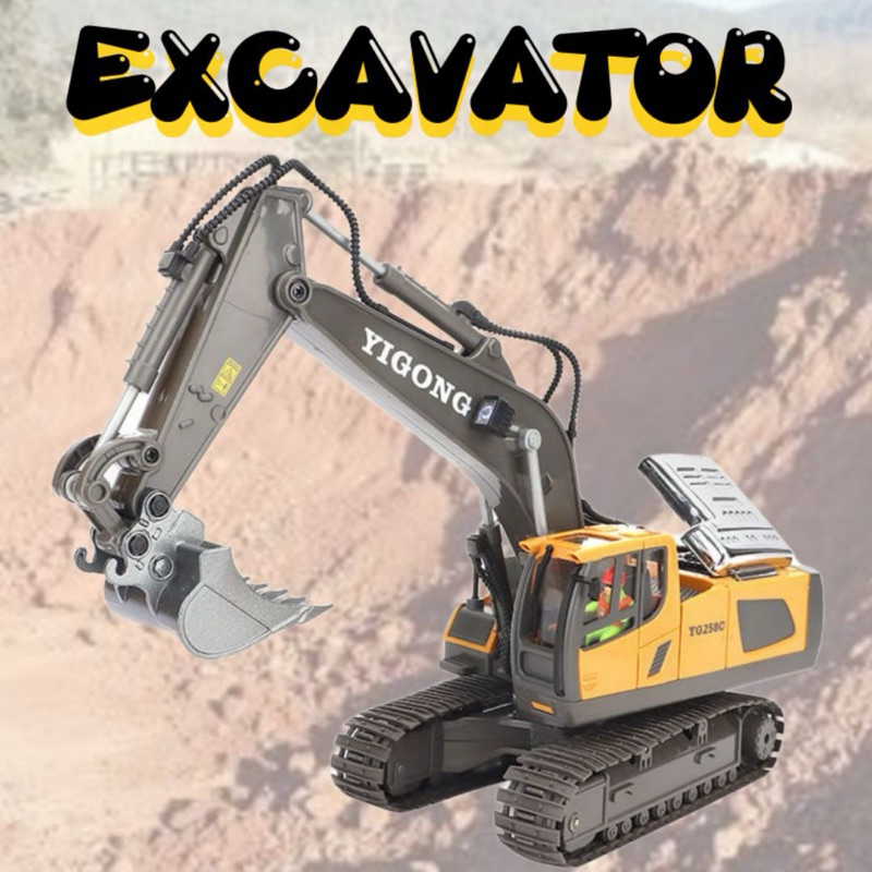 BB Remote Control Engineering Excavator Dump Truck Tractor for Kids ...