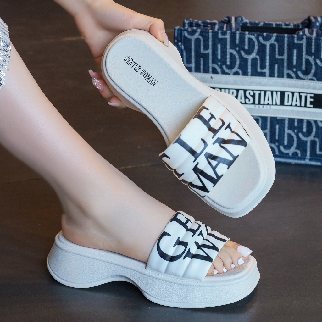 【GentleWoman】 Sandals #8868-3 Thick Bottom 5.5cm sole One Strap ...
