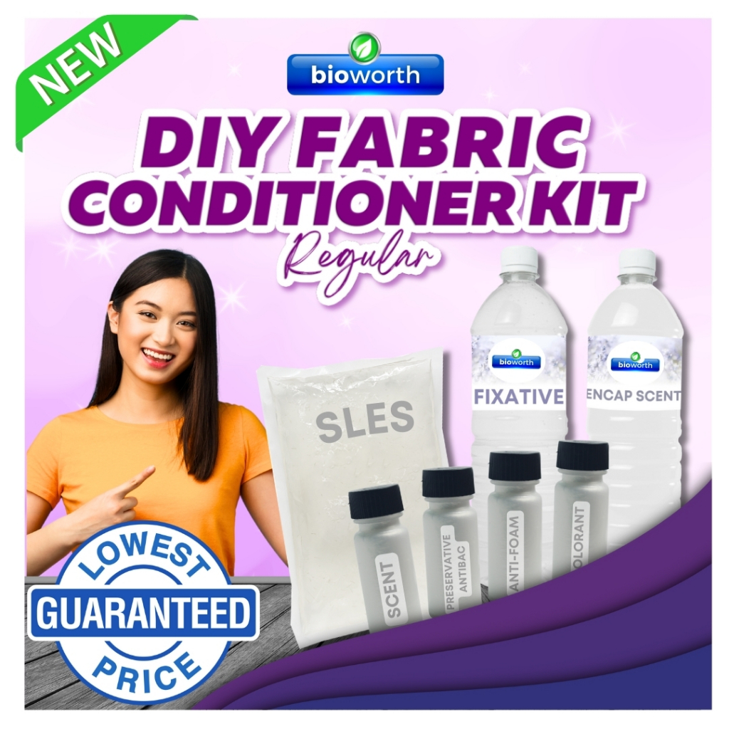 Bioworth Regular Fabric Conditioner DIY Kit 10L Fabcon Kit Complete ...