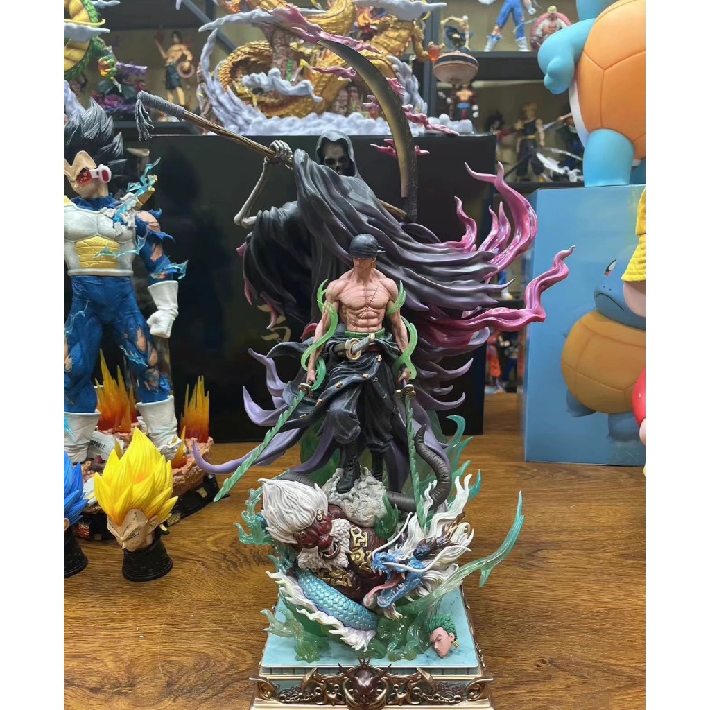 Little akiba anime one piece zoro figure model toy with box | Shopee ...