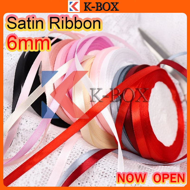 25Yards/Roll 6mmribbon, satin ribbon, decorative ribbon, gift packaging