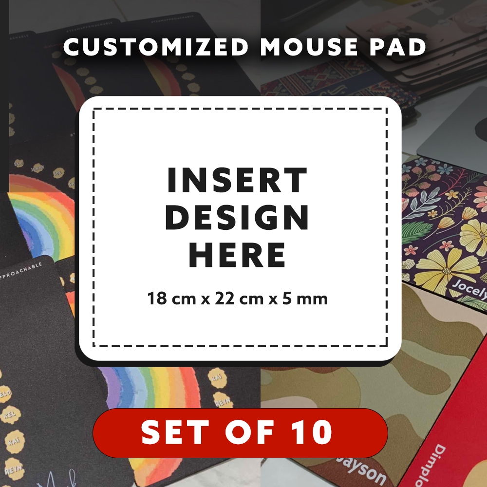 Set of 10 Customized / Personalized Mouse Pad (Send your design ...