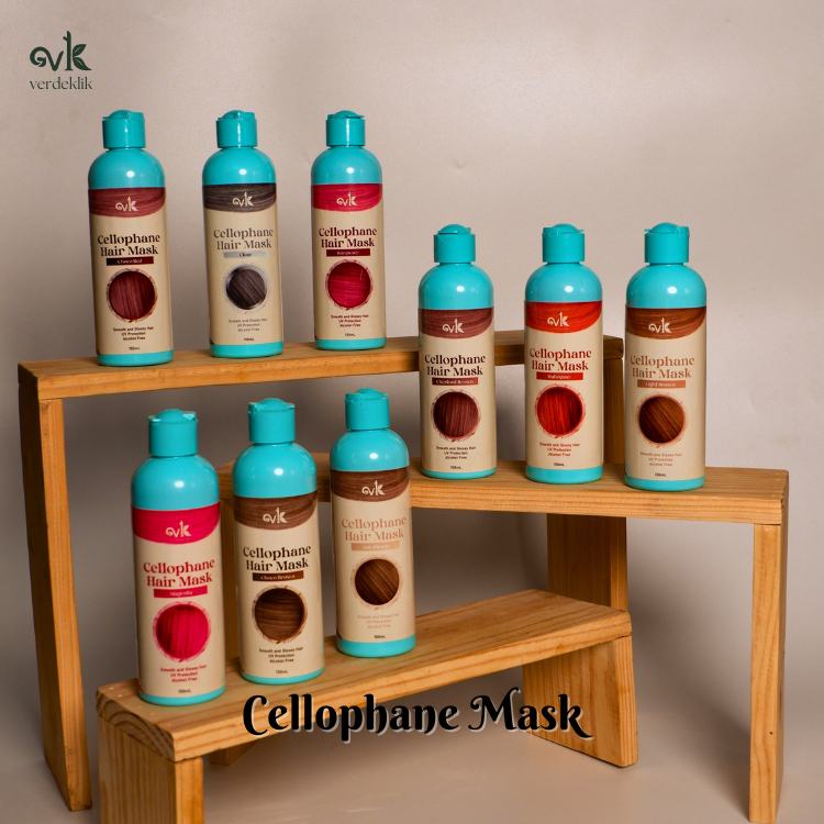 Verde Klik Cellophane Hair Treatment Mask with Hair Color 150g Adds