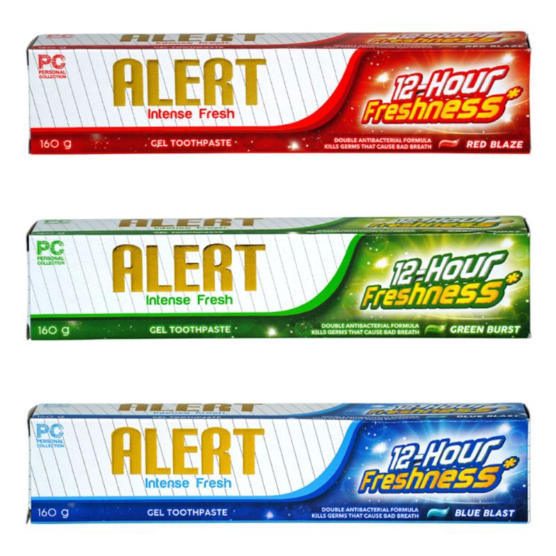 PC Alert Intense Fresh Gel Toothpaste 160g | Shopee Philippines