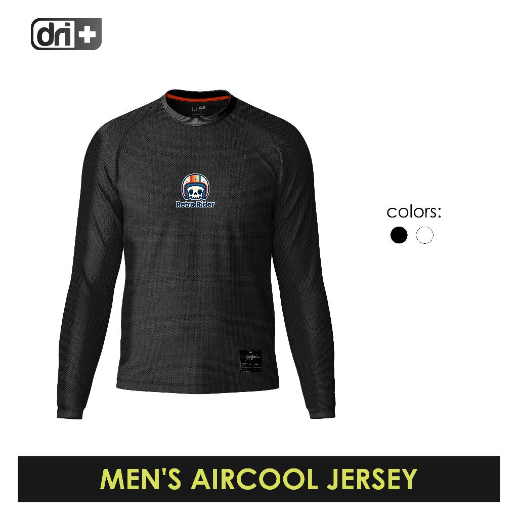 Dri Plus Men's Jethro Skull Odor Free Motorcycle Jersey Long Sleeve ...