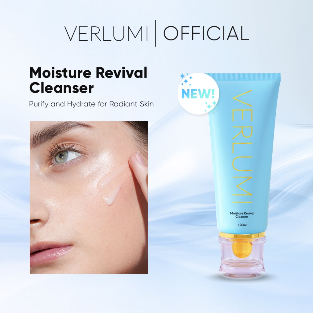 Verlumi Moisture Revival Cleanser 120ml Gentle Brightening Facial Wash ...