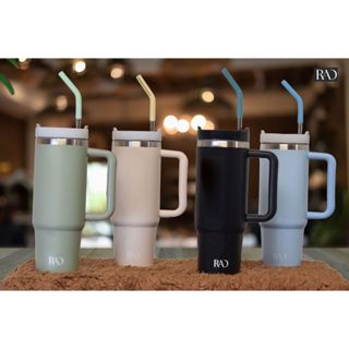 1.25L Tumblers With Handle Insulated Mugs With Lids And Straws Vacuum  Insulated Car Cup Coffee Travel Tumbler Cups