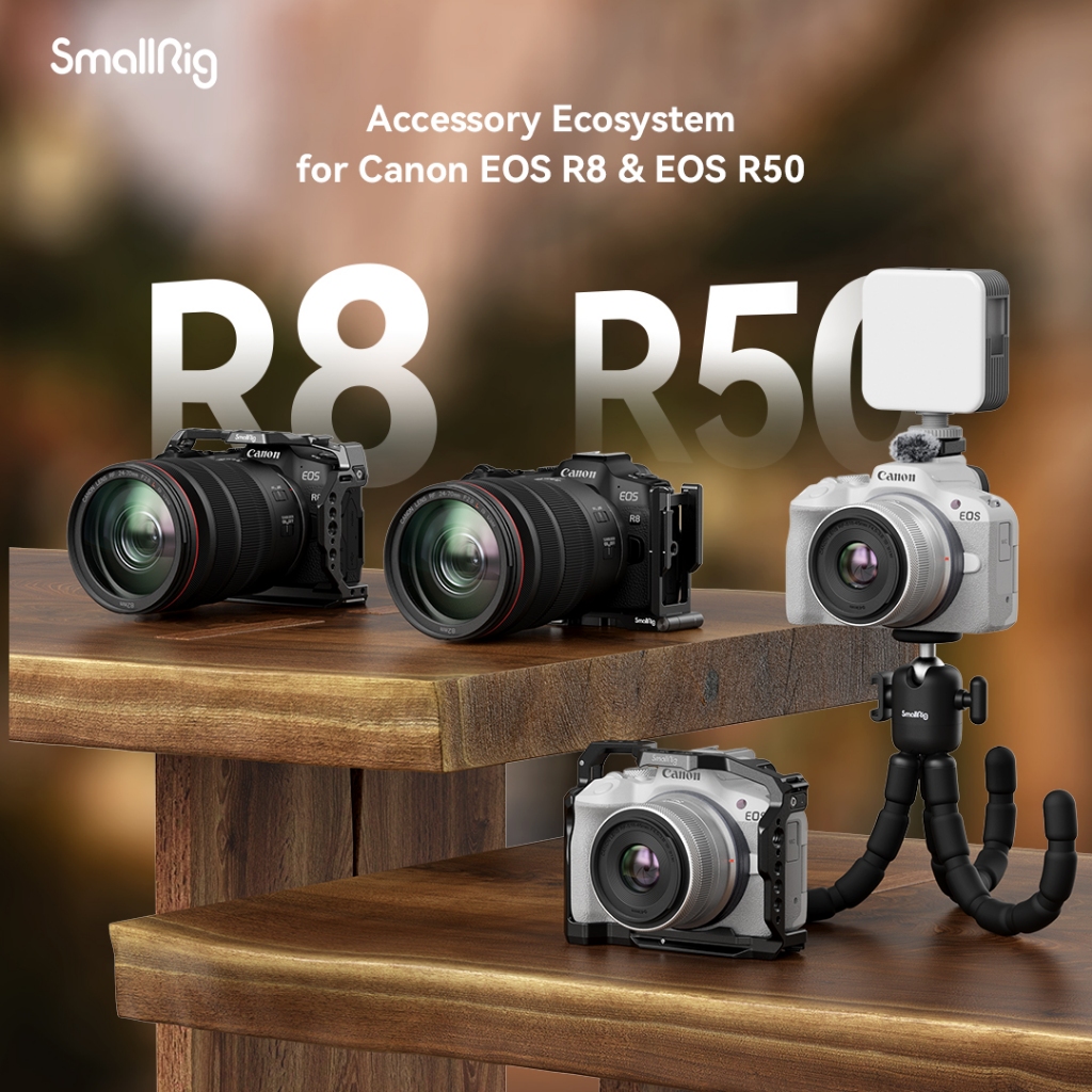 SmallRig Canon EOS R8 & R50 Camera Expansion Frame, L-Plate, Vlog ...