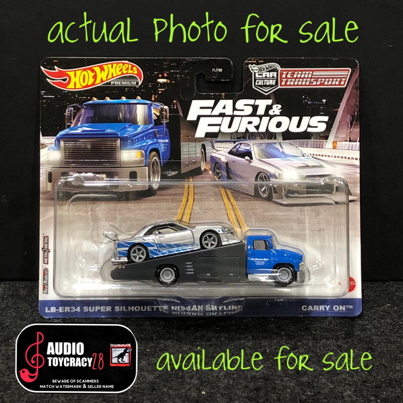 Hot Wheels Fast & Furious Team Transport LBER34 Super Silhouette