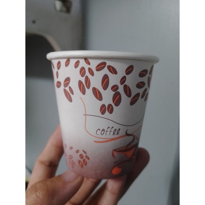 PAPER CUPS Printed coffee cups. for Vendo Machine (brown) | Shopee ...