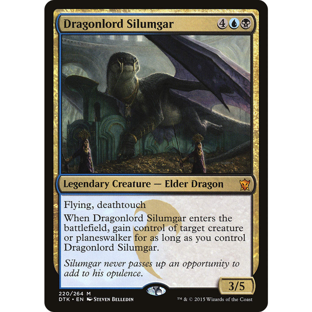 Dragonlord Silumgar DTK 220 MTG Top Ratings Proxy (sticker is already ...
