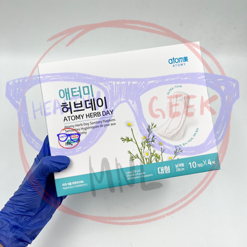 Atomy Natural herbal scented feminine pads with wings | Shopee Philippines